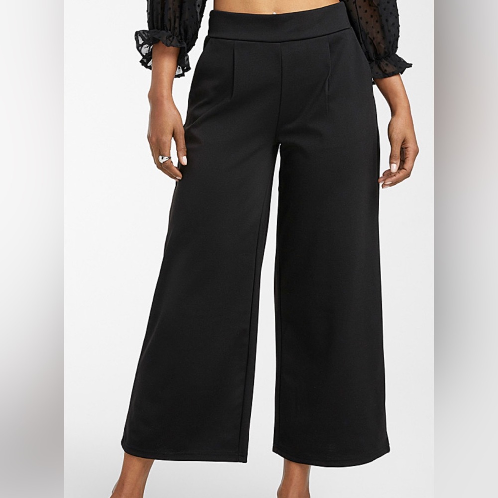 Ichi Black Wide leg trouser